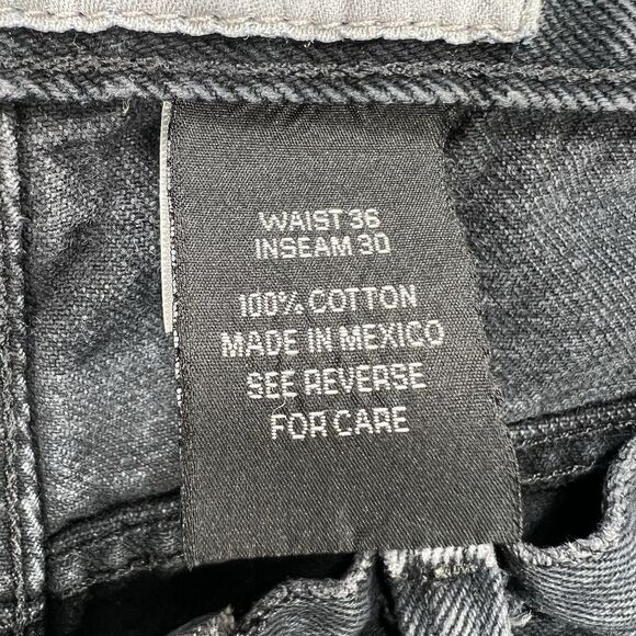 VTG 90s Anchor Blue Loose Jeans 36x30 (Actual 34x27) Black Y2K Grunge Skate - Picture 8 of 13